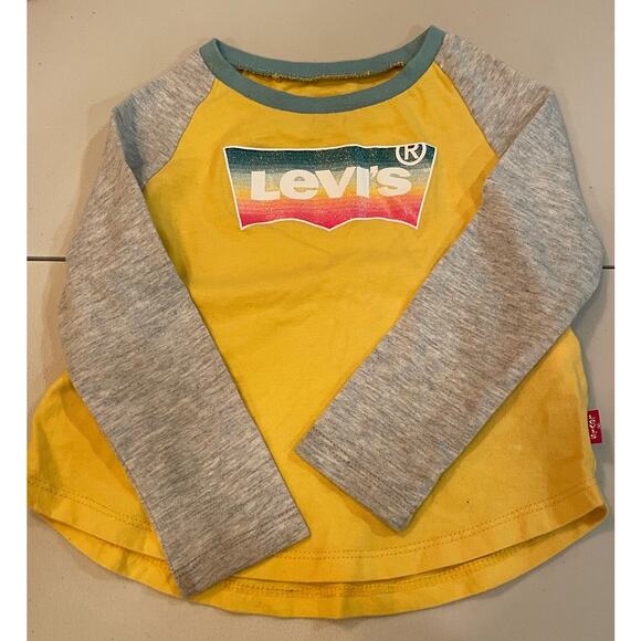Levi's Girl's long sleeve tee size 18m USA made 100% Cotton - Picture 1 of 6